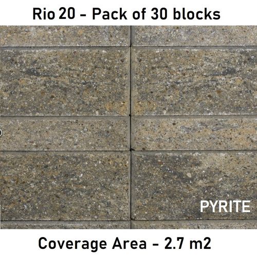 Rio20 Block - Pack of 30 - 2.7 m2 -PYRITE