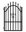 WICKET GATE - TINA - W 900 x H 1500 MM
