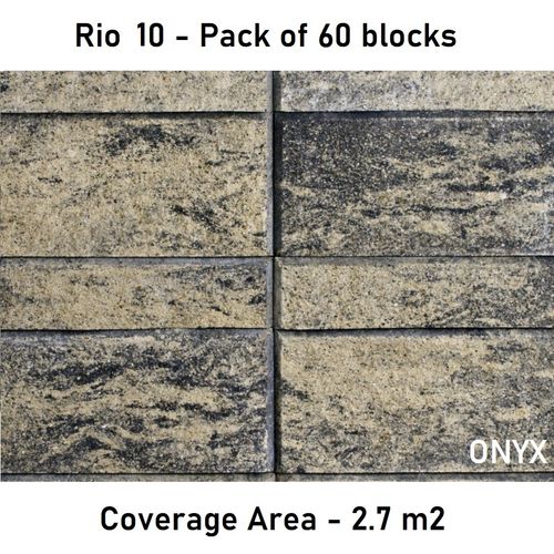 Rio10 Block - 2.7 m2 - Pack of 60 blocks ONYX